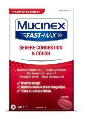 Mucinex Fast-max Severa Congestión Y Tos Cápsulas, 20ct.