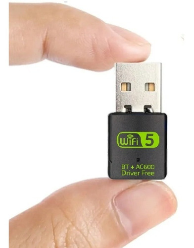 Receptor 600mb 5g - Adaptador Para Pc Usb Wifi + Bluetooth