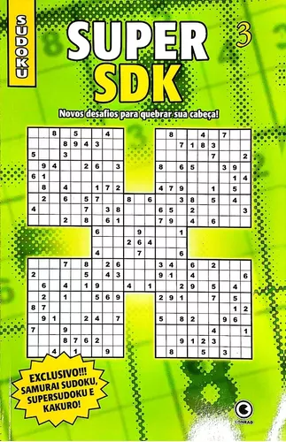 Almanaque Super Sdk: Os Mais Desafiadores Jogos De Lógica Sudoku + DE 170  JOGOS