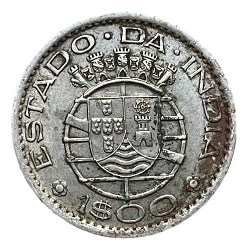 Moneda India Portuguesa. 1 Escudo De 1958 - Km#33 (Usado)
