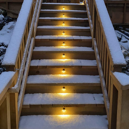 Paquete 10 Luces Led Blanco Cálido Decoración Jardín Camino