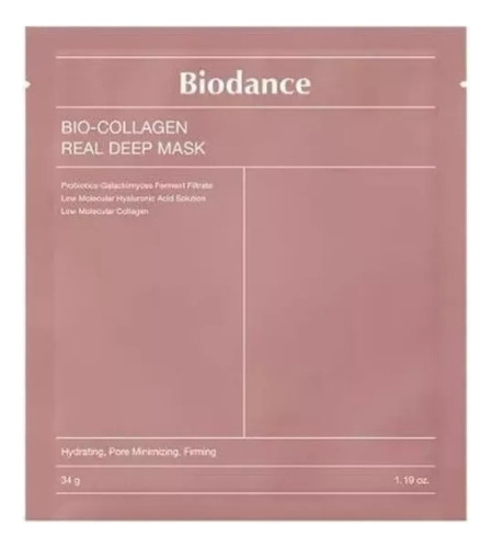 Biodance - Máscara Coreana - Bio-collagen Real Deep Mask 34g
