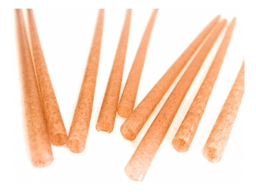 Imagen 2 de 7 de Popote Biodegradable Fibra Agave 500 Popotes Ecologicos