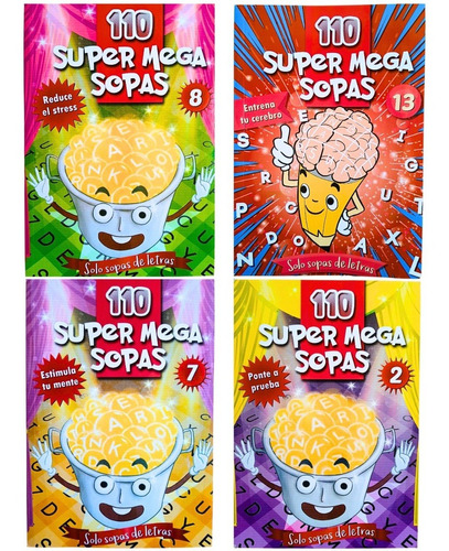 Pack 12 Pasatiempos Variados | Sopa De Letras