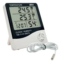 Comprar Medidor Temperatura Humedad Reloj Termohigrometro Htc 2 