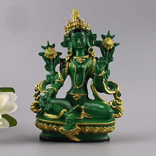 Estatua De Tara Verde Tibetana Diosa Tíbet Budismo Tara Bud
