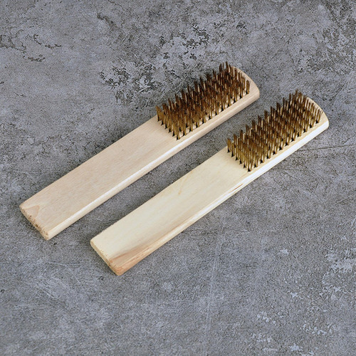 Cepillo De Acero Con Mango De Madera Multiusos Para Limpiar