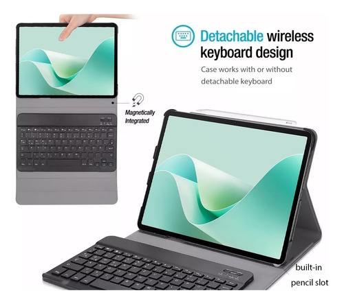 Funda Teclado Para Huawei Matepad 11.5 S 2024 Case Keyboard Color Negro