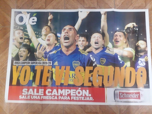 Póster Doble Boca Campeón Superliga 2019 - 2020