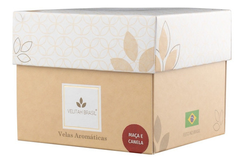 Imagem 6 de 6 de Kit Vela Aromática Premium Maçã E Canela C/12 Mini Velas