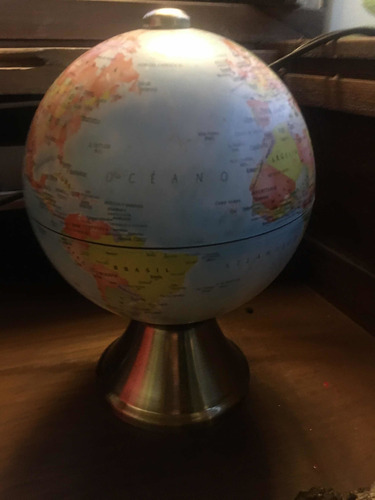Imagen 7 de 8 de Globo Terráqueo 25 Cm Vintage Estilo Antiguo Base Metálica
