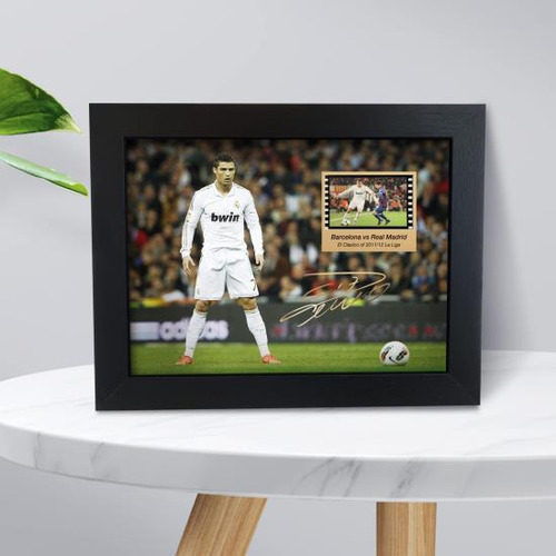 Póster Firmado De Orimami Ronaldo, Foto Enmarcada De 8