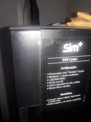 Desktop Positivo Com Monitor De 15 Polegadas