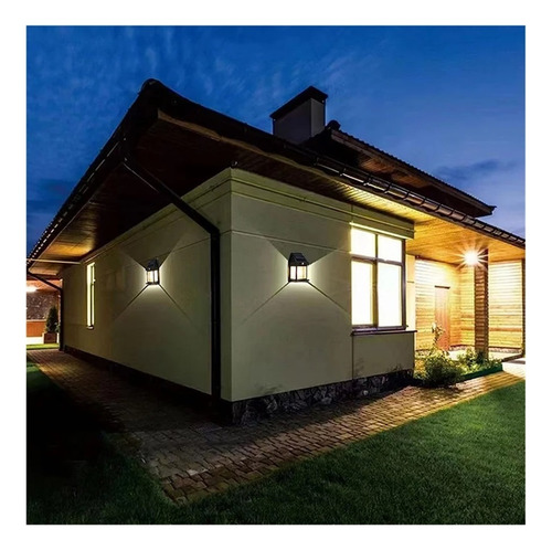 Luz De Pared Solar Luz Seguridad Impermeable Al Aire Libre