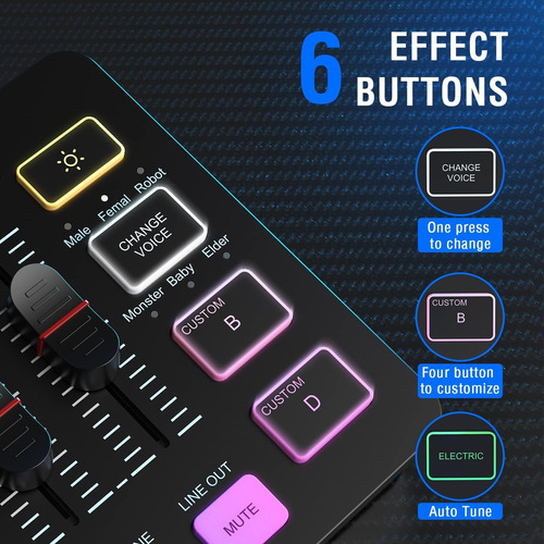 Microfono Xlr Fifine Am8 + Mixer Fifine Sc3 Streaming Y +