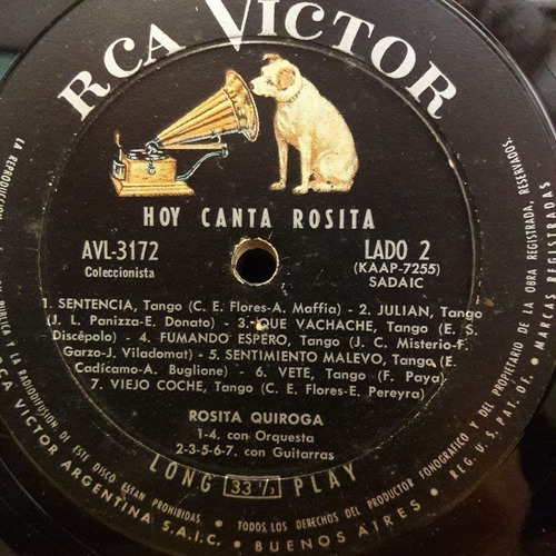 Sin Tapa Disco Rosita Quiroga Hoy Canta Rosita T0