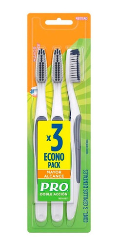 Imagen 2 de 9 de Cepillo Dental Oral B Pro Doble Accion Mayor Alcance X 3 Un