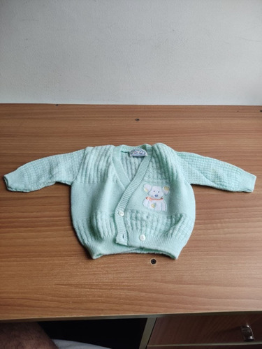 Suéter De Bebé Recién Nacido Verde Pastel