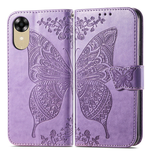 Funda De Teléfono Butterfly Wallet Para Oppo A17/oppo A17k C