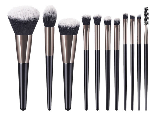 Set De 11 Brochas De Maquillaje, Brochas Para Sombra De Ojos