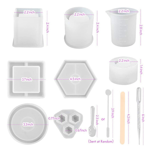 Moldes De Cenicero De Silicona Queenly-28 Unidades Para Posa