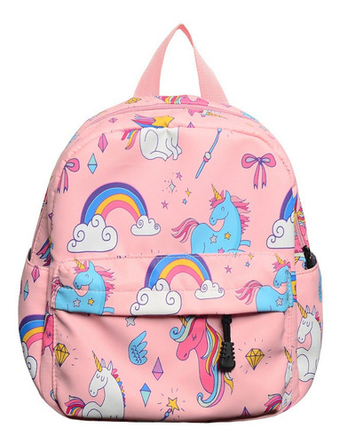 Mochila Infantil Para Niña Preescolar Arcoirs Unicornio Cute