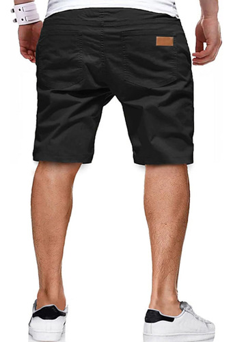 Pantalones Cortos Casuales Con Cierre Tipo Cargo Para Hombre