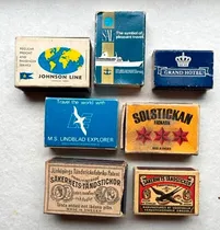 Comprar Antiguas Cajas De Fósforos Colección Suecia -  7 Cajitas