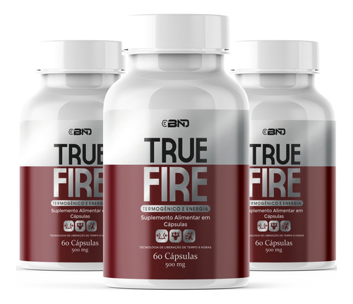 03 Un True Fire - Termogênico - Menos Gordura Mais Energia