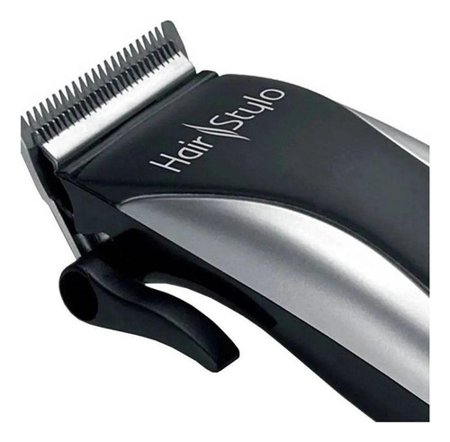 Cortador De Cabelo Mondial Stylo Hair Cr-02 Prata E Preto