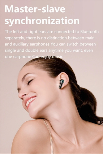 Audífono Inalámbrico Bluetooh M19 Gamers Manos Libres Black