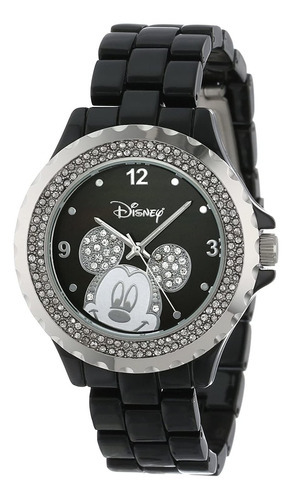 Reloj Mujer Disney Wds000079 Cuarzo Pulso Negro Just Watches