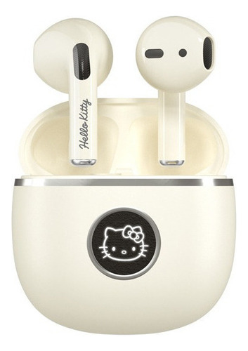 Audífonos Inalámbricos Bluetooth Sanrio Tws Hello Kitty Color Blanco
