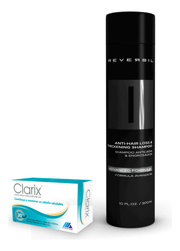 Clarix + Reversil® Shampoo Anti Caída | Recuperación Capilar