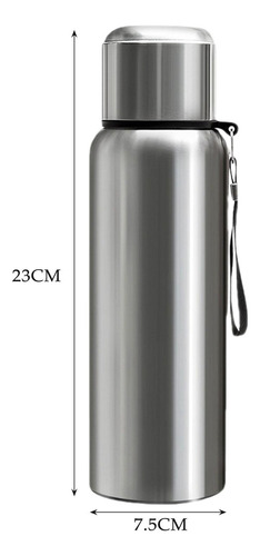 Botella Térmica De Acero Inoxidable, Vaso Deportivo, 600ml