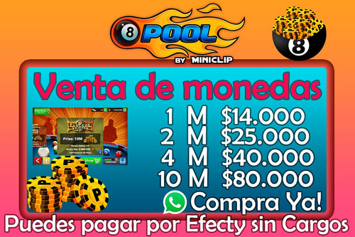 Monedas Para 8 Ball Pool Mercado Libre