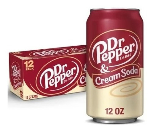 Refresco Dr. Pepper Cream 12pack 355ml Americano.