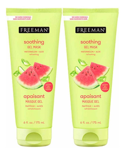 Mascarilla Freeman Clearing Peel Off Clay Purificante 2pack