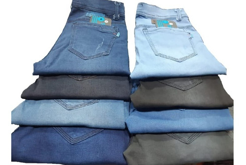Pantalones Jean Roto Pitillo Color Moteado Para Hombres 