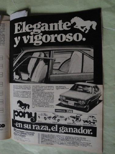 Publicidad Hyundai Pony Año 1980 X