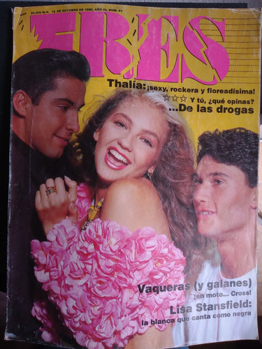 Thalia En Portada De Revista Eres Año-1990 Sin Reportaje