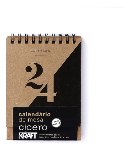 Calendário De Mesa 2024 Cicero Mensal 9,5 X 13cm