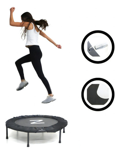 Trampolin Fitness Mini Brincolin Ejercitador Adulto Gym