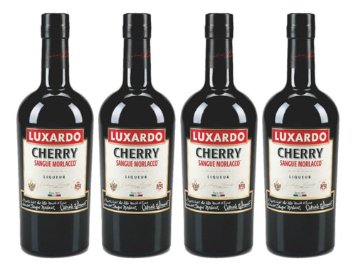 Pack De 4 Licor Luxardo Sangue Morlacco Cerezas 700 Ml