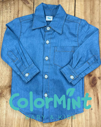 Camisas De Niños De Jean En Manga Larga