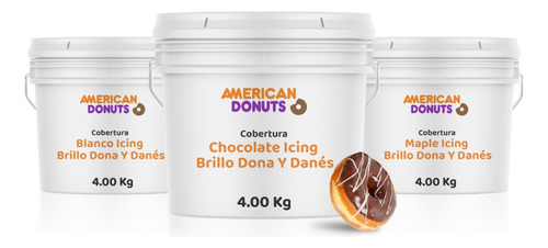 Coberturas Icing Para Donas American Donuts 4 Kg