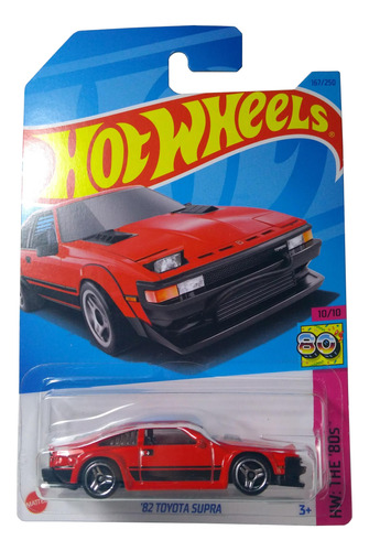 Hot Wheels '82 Toyota Supra Rojo Hw The 80's Nuevo Sellado