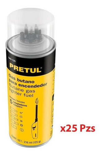 Cilindro De Gas Butano Para Recarga, Mxbtg-009, 25 Pzs, Ama