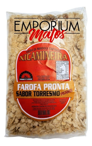1 Farofa De Mandioca Sabor Torresmo Picante 250g