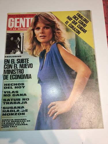 Revista Gente 515 Vilas, Monzón Y Susana 1975